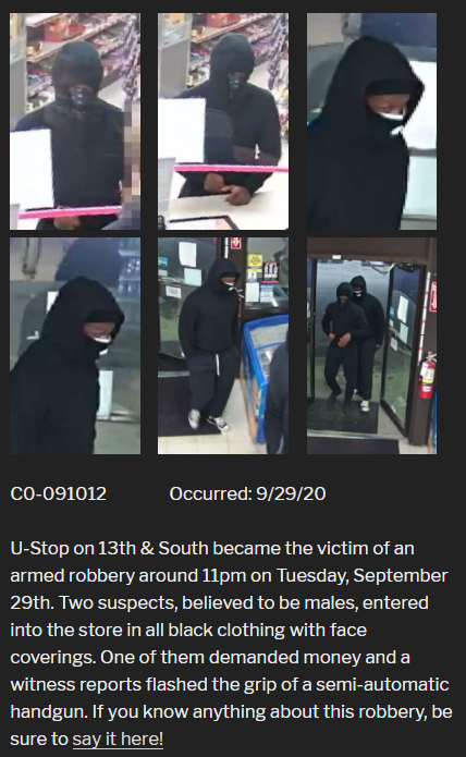Another U-Stop robbery